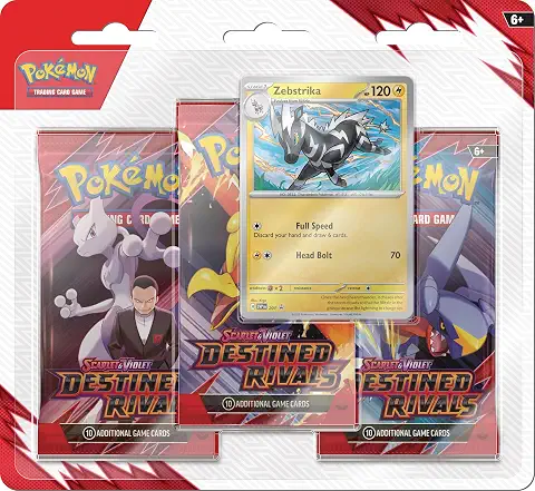 Pokemon TCG: Scarlet & Violet-Destined Rivals 3-Pack Blister