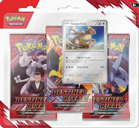 Pokemon TCG: Scarlet & Violet - Destined Rivals 3-Pack Blister