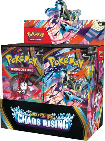 Pokemon Mega Evolution Chaos Rising Booster Display