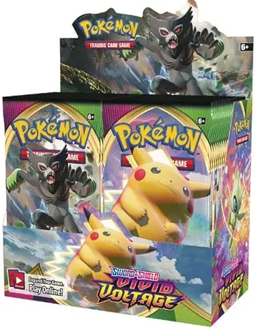 Pokemon Sword & Shield Vivid Voltage Booster Display